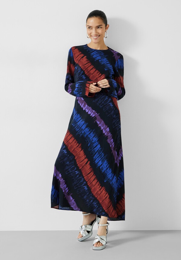 Theia Printed Maxi Dress