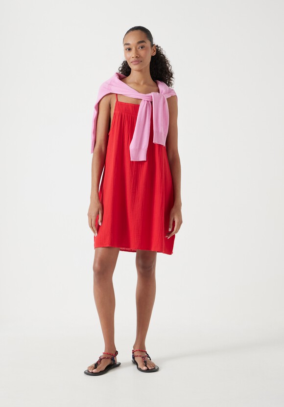 Cali Cotton Gauze Mini Dress