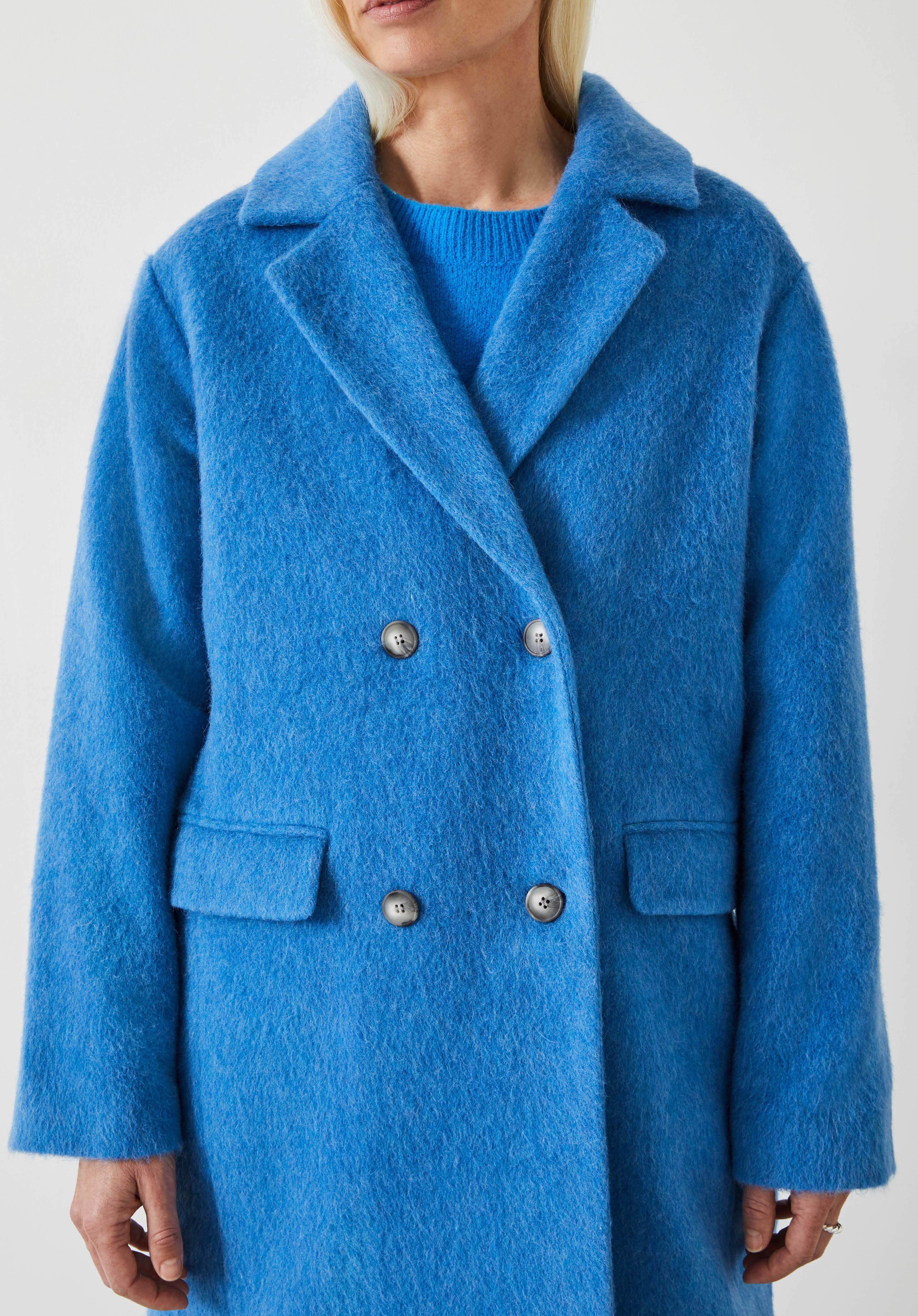 Double breasted wool coat womens hot sale