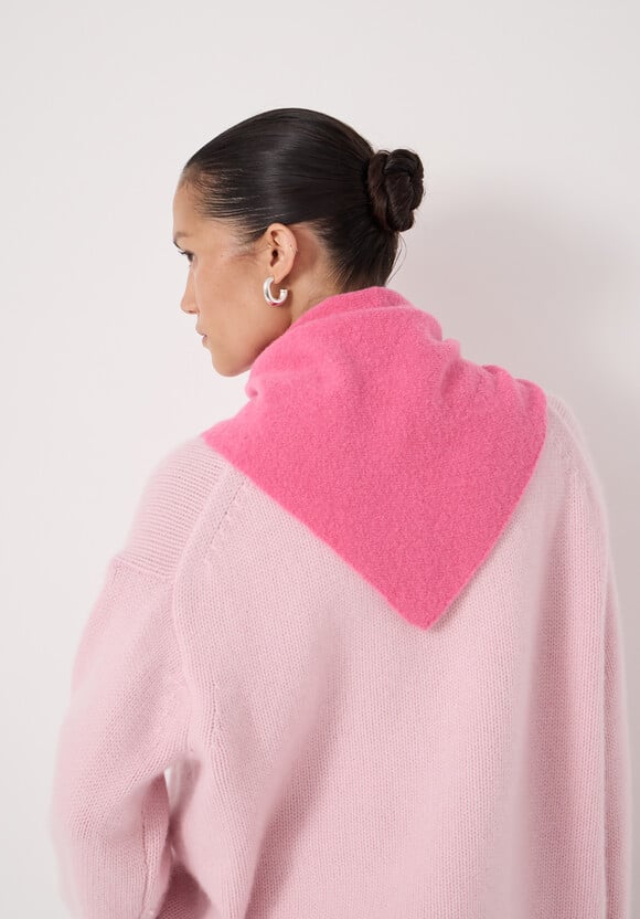 Wool Blend Triangle Scarf