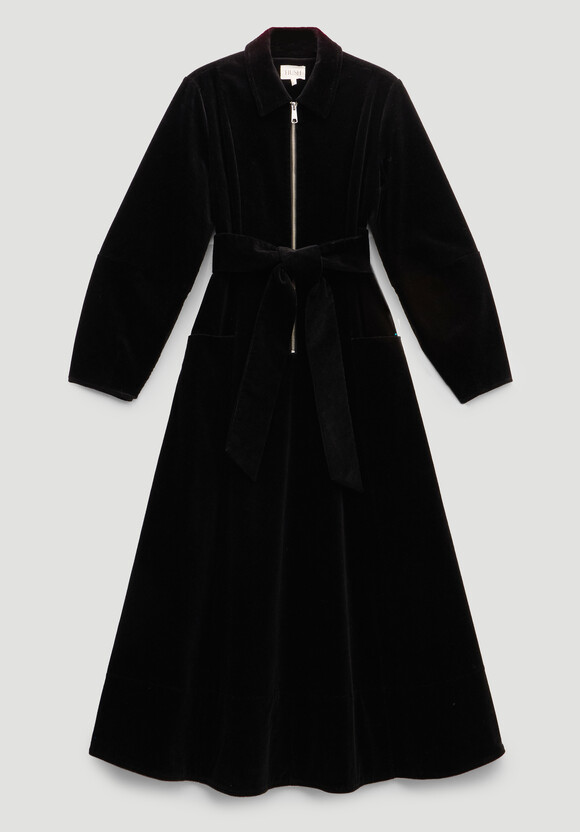 Cotton Cord Midi Dress
