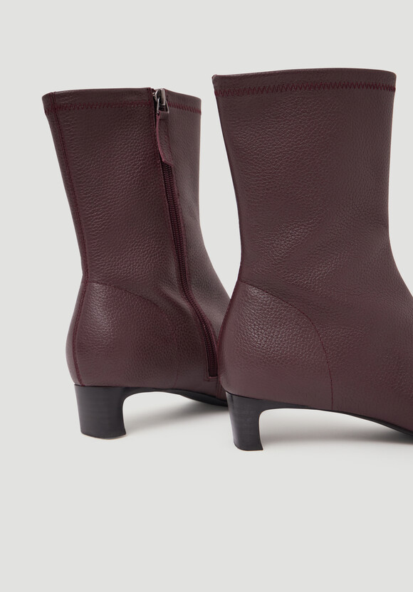 Leather Sock Fit Boot