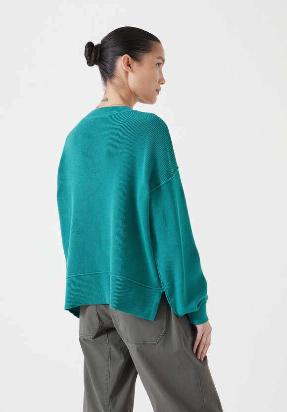 Cotton Boxy Rib Jumper