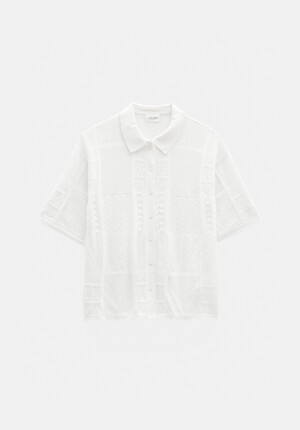 Patchwork Stitch Knitted Top