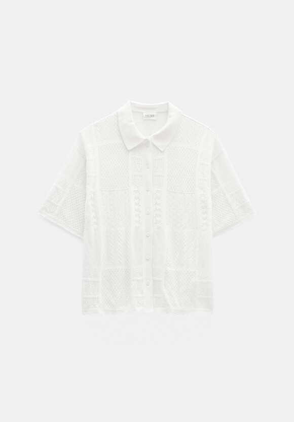 Patchwork Stitch Knitted Top