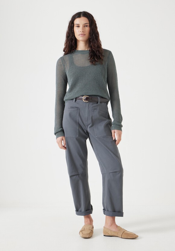 Soft Mesh Knitted Jumper