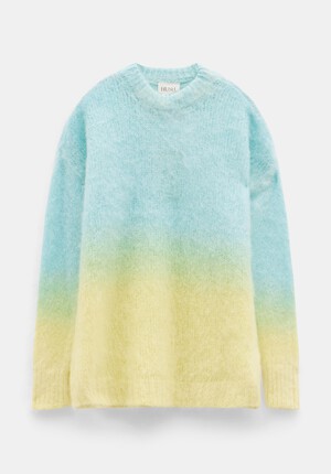 Manuela Tie Dye Ombre Mohair Blend Jumper