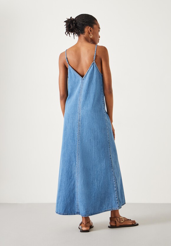 Saskia Denim Slip Maxi Dress