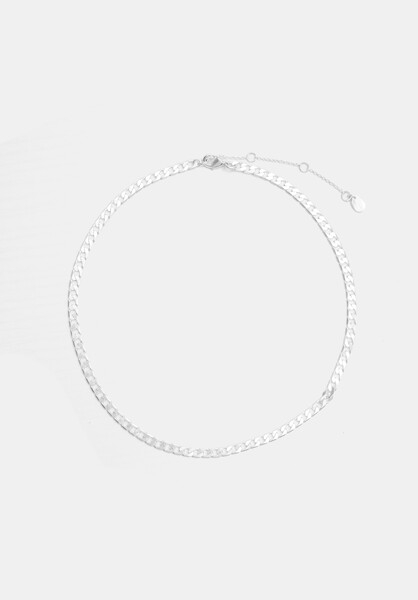 Flat Curb Chain Necklace
