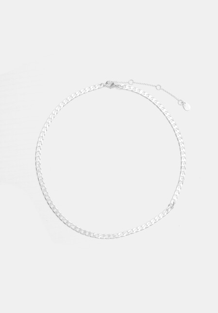 Flat Curb Chain Necklace