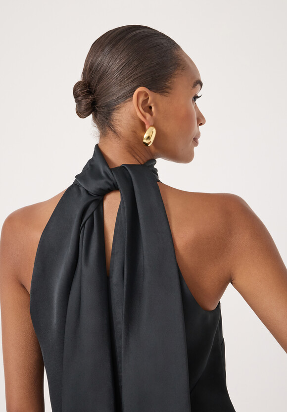 Halter Neck Satin Top Halter Neck Satin Top