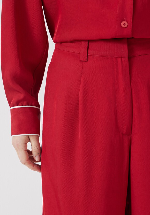 Carys Piping Detail Wide Leg Trousers