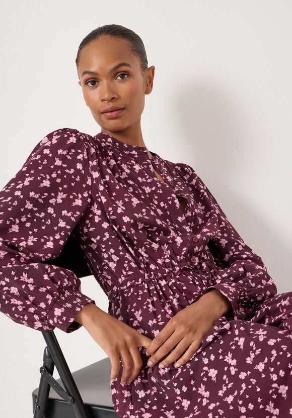 Long Sleeve Air Flow Shirt Dress