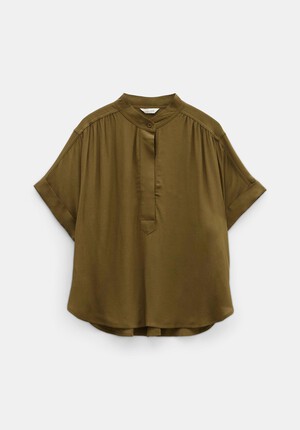 Anika Oversized Short Sleeve Blouse