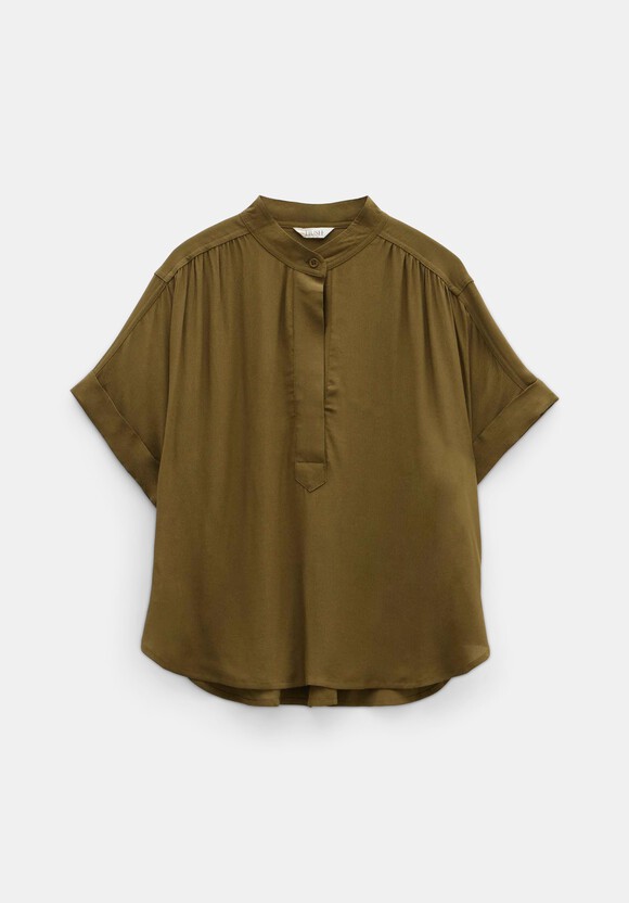 Anika Oversized Short Sleeve Blouse