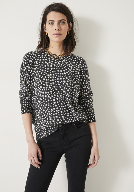 Malin Printed Wool Blend Jumper