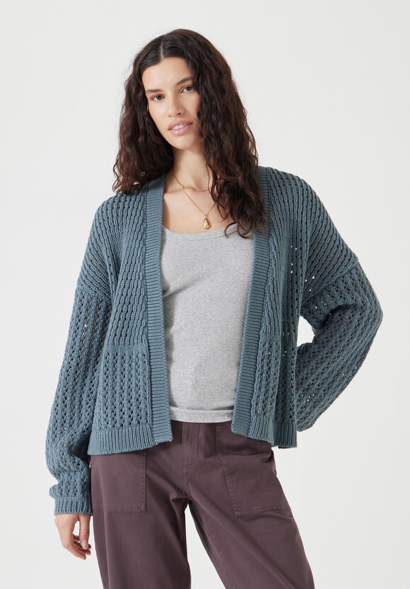 Knitted Edge to Edge Stitch Cardigan