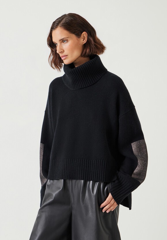 Livvy Merino Wool Detachable Roll Neck Jumper