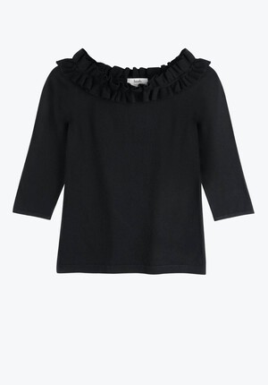 Ruffle Erica Knit Top