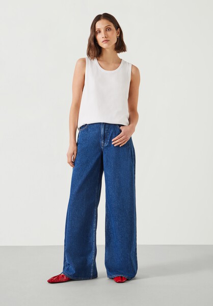 Nova Pintuck Wide Leg Jeans
