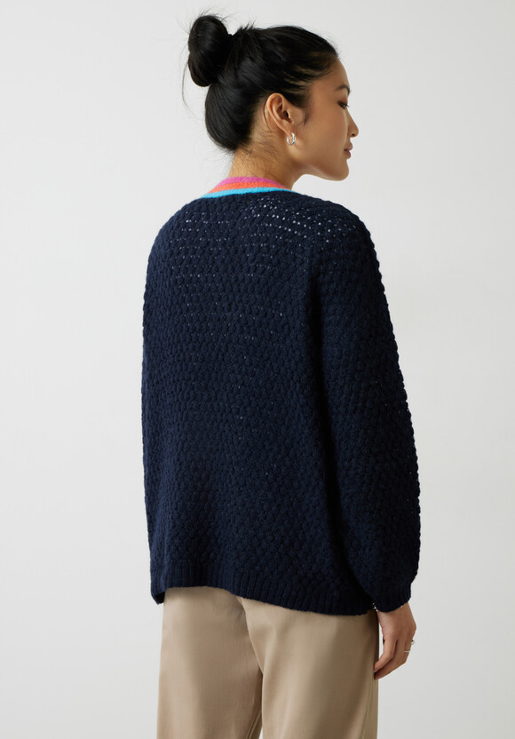 Rainbow Stripe Edge To Edge Cardigan