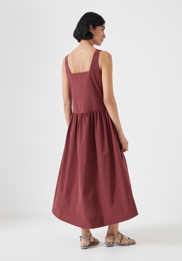 Romi Technical Sleeveless Midi Ballerina Dress