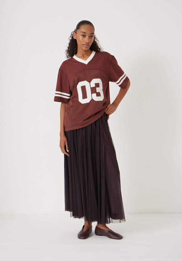 Millie Godet Maxi Skirt