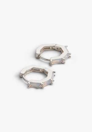 Birthstone Huggie Hoop Earrings