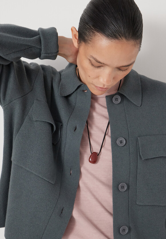 Bobbie Shirt Jacket with Wool