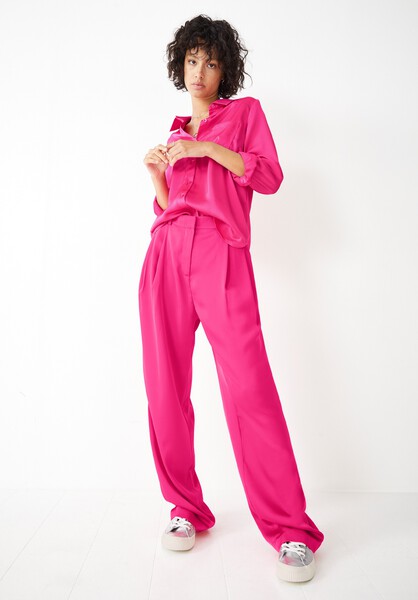 Celina Wide Leg Satin Trousers