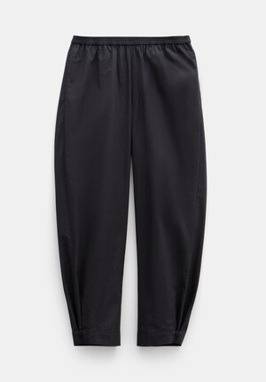 Cotton Poplin Easy Trousers