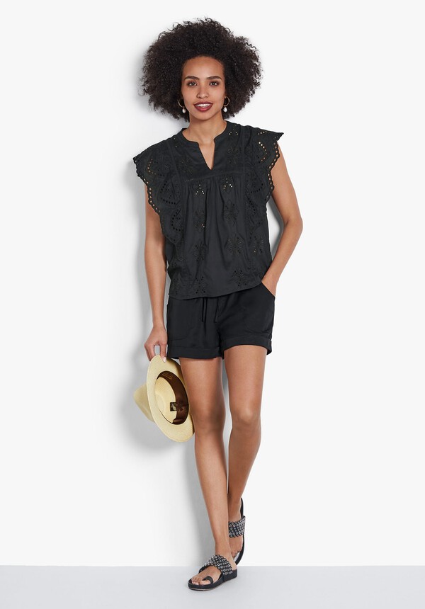 Malena Broderie Top
