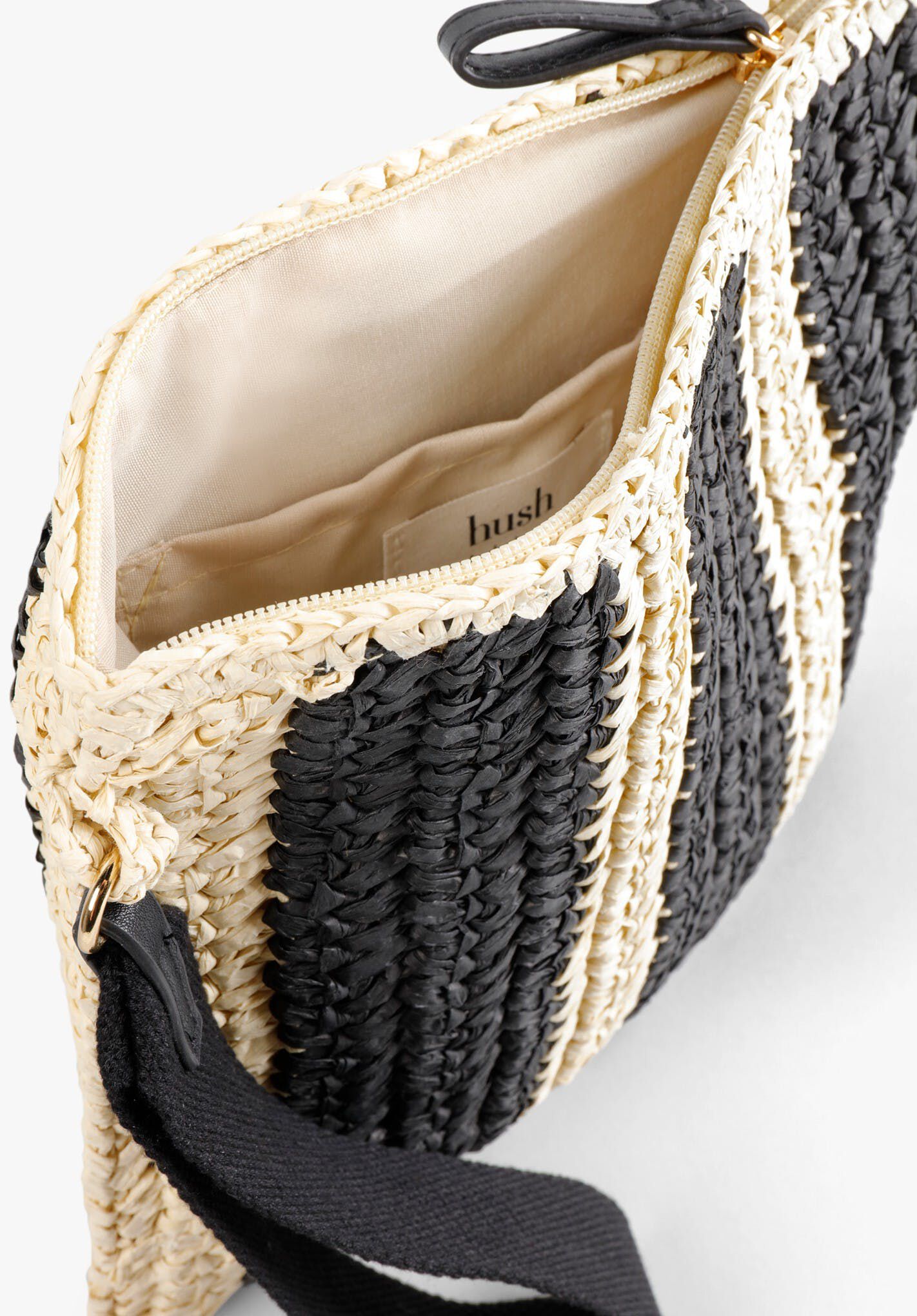 Hush straw hotsell bag