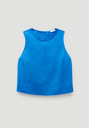 Vera Linen Blend Shell Top