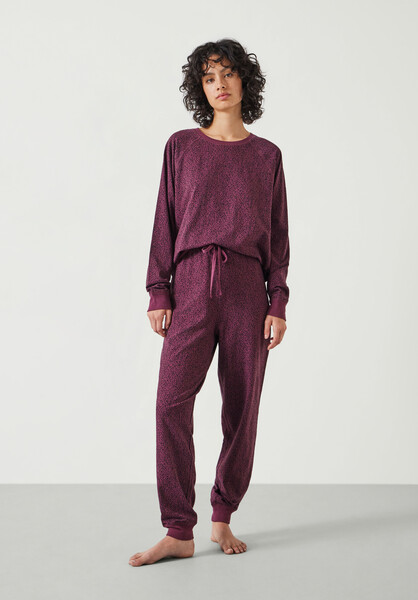 Joelle Jersey Jogger Animal Print Pyjamas