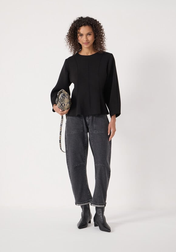 Seam Detail Smart Jersey Top Seam Detail Smart Jersey Top