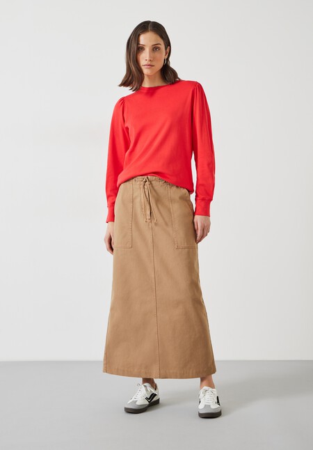 Emily Puff Sleeve Jersey Top