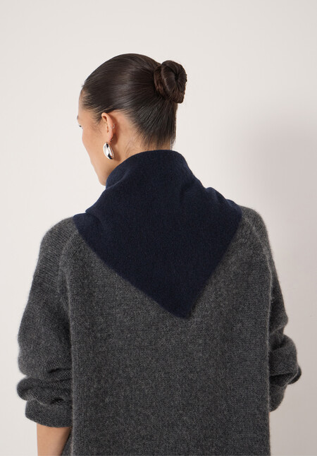 Wool Blend Triangle Scarf