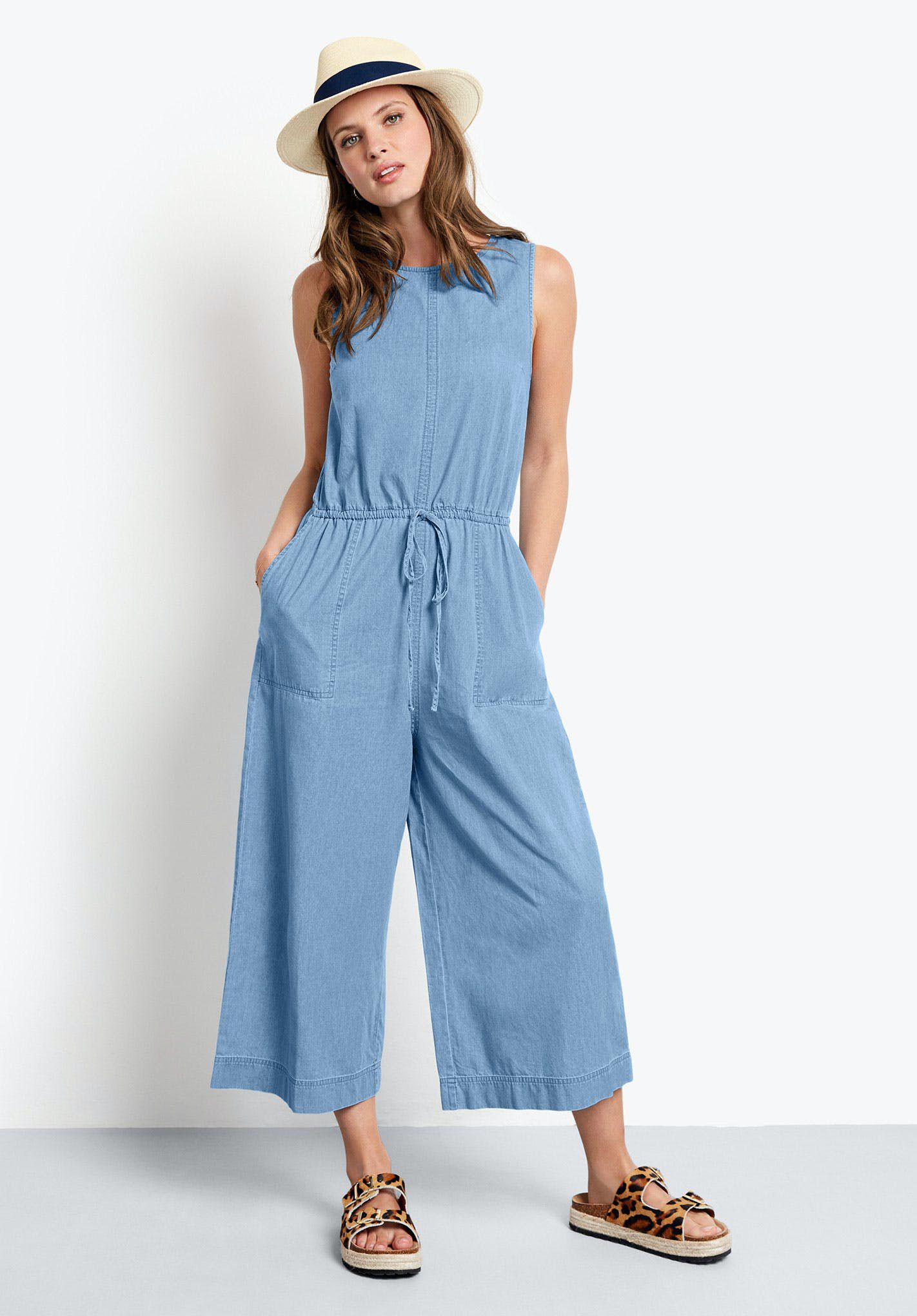 Chambray jumpsuit uk Clearance