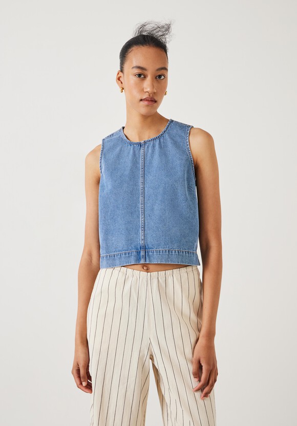 Valerie Denim Top