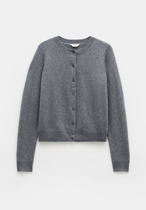 Daphne Cashmere Button Through Slim Cardigan