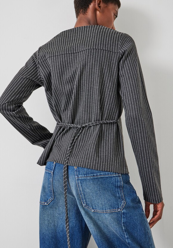 Tie Back Seamed Top