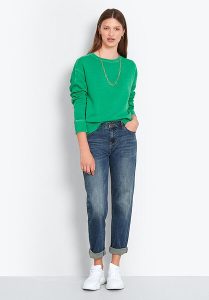 Rib Panel Sweat Top
