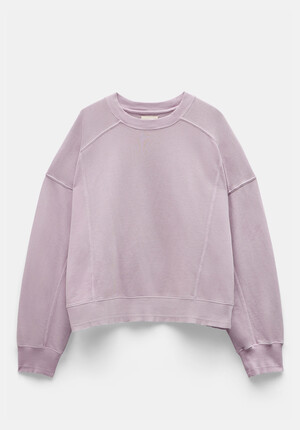 Lucy Cotton Seam Detail Sweatshirt