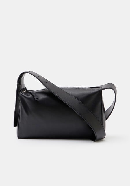 Cleo Minimal Leather Crossbody Bag