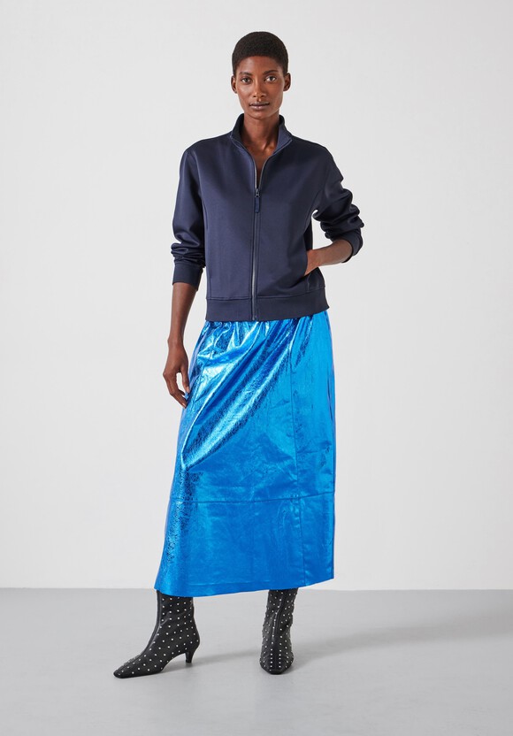 Crackled Patent Skirt