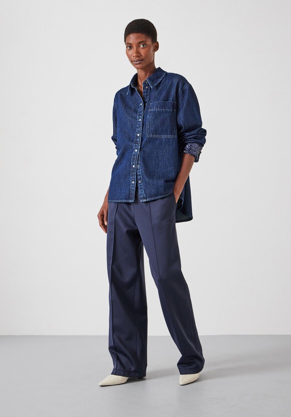 Sequin Detail Denim Shirt