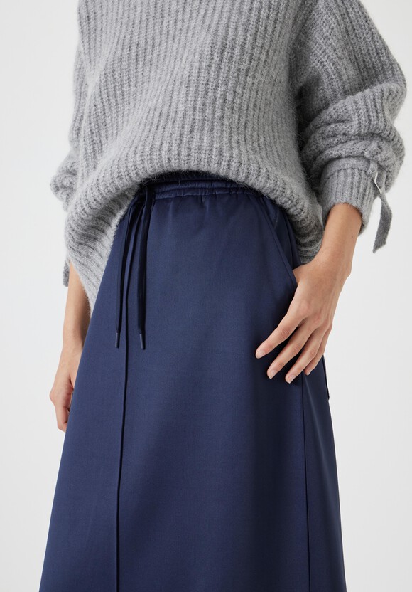 Harrison Pintuck Jersey Skirt