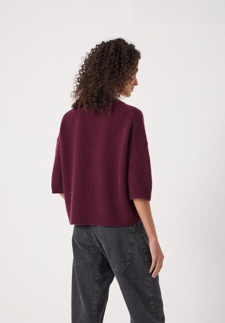 Short Sleeve Chunky Cashmere Tee
