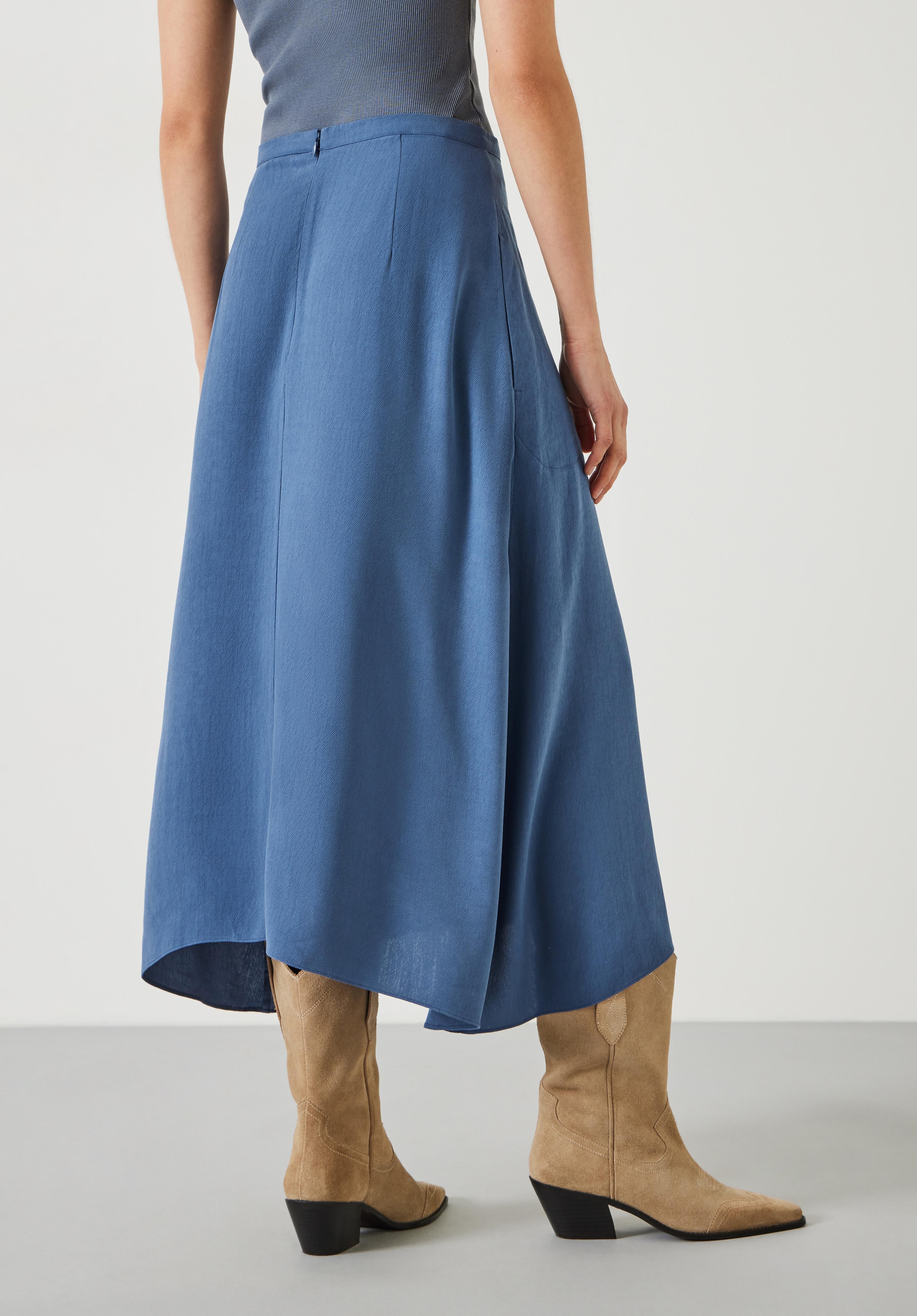 GHOSPELL タイトスカート Harper Frayed Midi Skirt ゴスペル GHOSPELL GHOSPELL タイトスカート Harper Frayed Midi